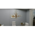 thumbnail image 3 of PCKIE5029BWS Quoizel Lighting Kiera - 6 Light Chandelier In Modern Style-24.5 Inches Tall and 29 Inches Wide-Brushed Weathered Brass Finish, 3 of 8