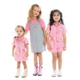 thumbnail image 5 of Barbie Toddler Girl Western Graphic Print Twill Romper with Short Sleeves, Sizes 12M-5T, 5 of 8