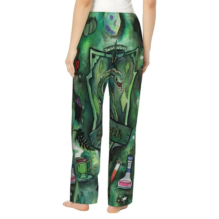 Womens Harry Potter Slytherin Pajama Pants Sleepwear Lounge Yoga Pants Cartoon Comfort Pajama Bottoms Walmart