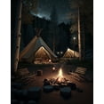 thumbnail image 4 of Maki 20x24 Black Modern Wood Framed Wall Art Titled - A Delightful Night I, 4 of 6