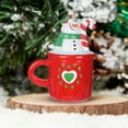 thumbnail image 4 of Taza De Resina Juego De Figuras De Papá Noel Y Muñeco De Nieve, Adornos Navideños De Resina Para Repisa De Mesa, Decoración Del Hogar, Idea De Regalo Festivo, 9x7cm (1 Unidad) Rkxzt, 4 of 8