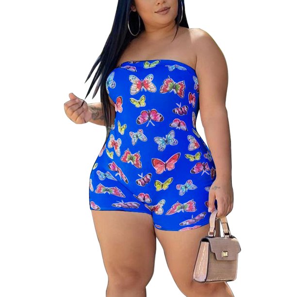 silk strapless romper