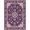 Purple Pink, Pattern 12, variant on ODIKA Purple Distressed Petal Vine Vintage Botanical Pink Boho Refined for Dorm Room, Small Living Apartment, Stain Resistant Low Profile