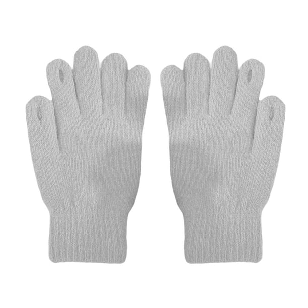 CAIROYAR Guantes cálidos de color sólido Guantes de invierno unisex