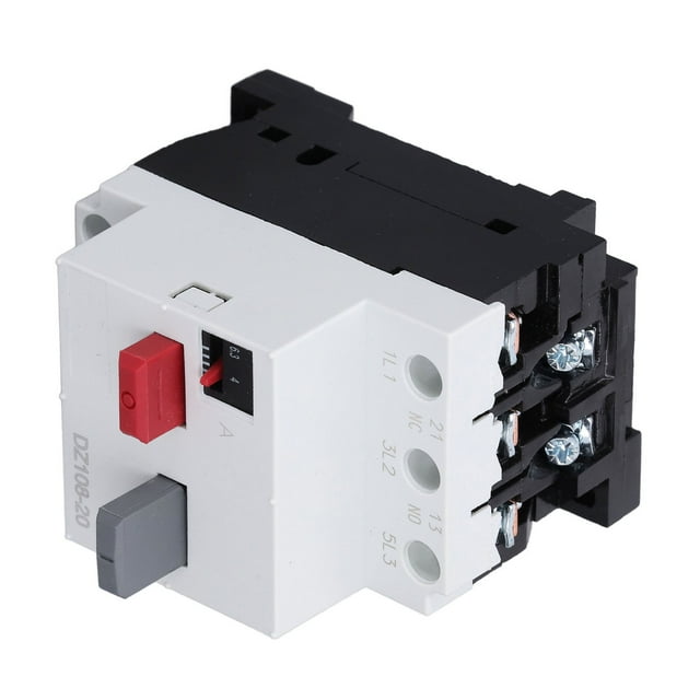 "Compact 3P Motor Circuit Breaker with ABS Shell, 380V 4-6.3A, DIN Rail Mounted for Safe Overload Protection"