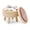 Natural White, variant on Storage Ottoman Poufs Handwoven Footstool Seagrass Round Footrest Stool With 4 Wood Soft Padded Outdoor Seat For Hallway Lounge Bedroom Garden