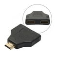 thumbnail image 3 of HEVIRGO 2 Pcs Compact 1080P HDMI-compatible Port Mâle vers 2 Femelle 1 Po 2 out Adaptateur Répartiteur Convertisseur, 3 of 10