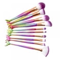 thumbnail image 1 of Juego de brochas de maquillaje HUOGUO, 10 unidades, brochas de maquillaje para ojos con forma de col, 1 of 5