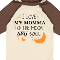 thumbnail image 4 of Inktastic I Love My Momma to the Moon and Back Boys or Girls Long Sleeve Baby Bodysuit, 4 of 5