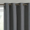 thumbnail image 2 of Better Homes & Gardens Woven Textured Grommet Blackout Curtain Panel, 1-Piece, Gray, 50" W x 63" L, 2 of 5