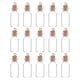 thumbnail image 2 of Mini Glass Bottles for Wishing Notes with Wooden Cork 15Pcs Set, 2 of 5