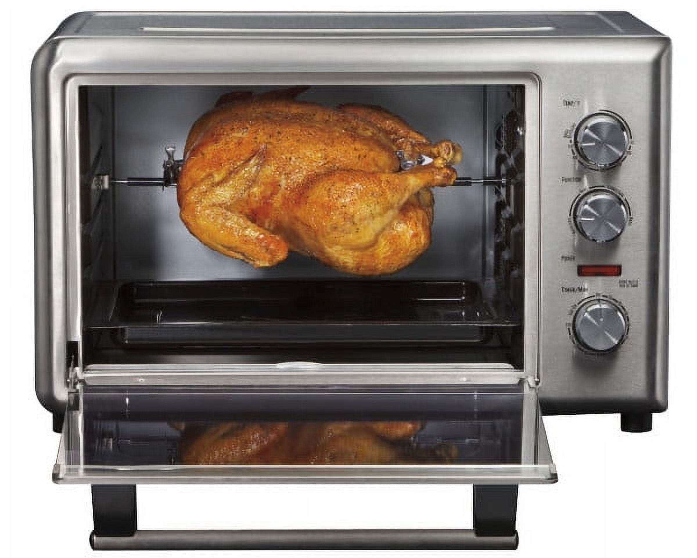 Hamilton Beach Countertop Oven with Convection and Rotisserie, Baking, Broil, Extra Large Capacity, Stainless Steel, 31103 - image 4 of 6