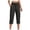 Dark Gray, variant on felwors Womens Capris with Pockets Loose Fit Casual Capri Pants Dressy Lightweight Ladies Baggy Cargo Pants for Hiking Dark Gray for Size XXL
