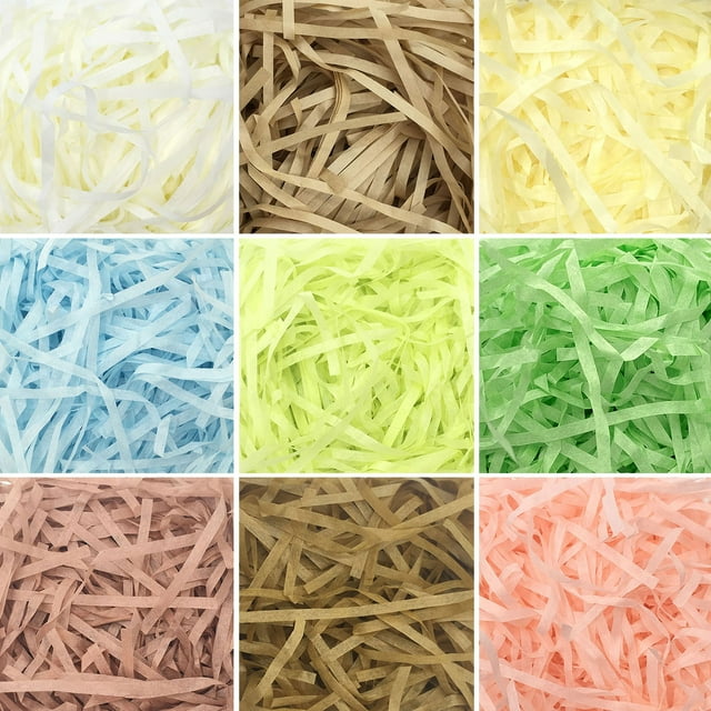 Colored Paper 150g Bag Crinkle Paper Shredded Filling for Gift Boxes Baskets and Party Decorations(1-Piece) Rkxzt