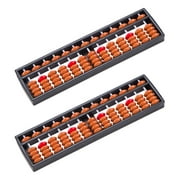 Oahisha 2Pcs Multi-function Small Abacuses Portable Children Abacuses Traditional Arithmetic Abacuses