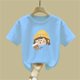 thumbnail image 4 of Blusas y camisas de manga corta con cuello redondo para niños Camiseta de verano de manga corta estampada para niñas Jersey elegante de cuello redondo para niñas Top de algodón para niños, 4 of 6