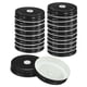 thumbnail image 1 of Uxcell 24 Pack 70mm Tinplate Mason Jar Lids Regular Mouth with Straw Hole, Black, 1 of 6