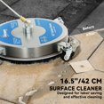 thumbnail image 3 of Nettoyeur de Surface en Acier Inoxydable 16,5 Pouces avec Roues - 3600 PSI pour Allées, Terrasses et Patios - Connexion Rapide et Rallonges, 3 of 7