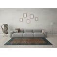 thumbnail image 3 of Ahgly Company Indoor Square Abstract Light Blue Contemporary Area Rugs, 8' Square, 3 of 4