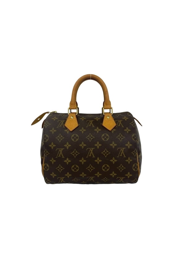 Pre-Owned LOUIS VUITTON Speedy 25 Monogram Leather Handbag Mini Boston Bag Brown 31045