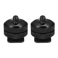 thumbnail image 1 of 2 Pcs Caméra Hot Shoe Mount à 1/4 Pouces-20 Trepped Vis Adaptateur Flash Shoe Mount pour Appareil Photo DSLR Rig, 1 of 3