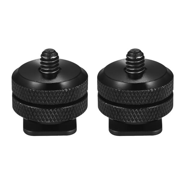Soporte de zapato 2 piezas de montaje de zapata para cámara a 1/4 Maboto Soporte de zapato