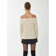 thumbnail image 4 of Off Shoulder Knitted Sweater, 4 of 5