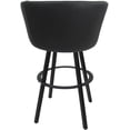 thumbnail image 2 of Counter Bar Stool Swivel Metal 26" Seat - Joey - Moonstone Vinyl Charcoal - Gray, 2 of 3