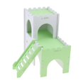 thumbnail image 5 of Hamster House W/ Slide Hamster Bed Cage Nest Hedgehog Castle Climb Toys Green, 5 of 8