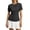 W10-Black, variant on Rhuody Tshirts For Women Open Back Short Sleeve Tops Loose Fit Athletic Crop Tee Gym Running Yoga Shirt Soft Womens Clothes Grey
