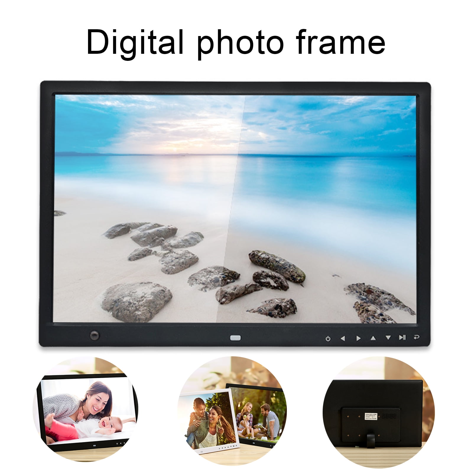Support Music/Video/Picture Playback/Calendar/Clock 17-inch Digital Photo Frame 1440 × 900 high-Resolution Advertising Player