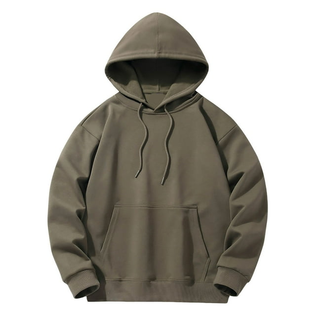 Wyzesi Red Sweatshirts Men Zip Up Male Solid Color Hooded Long Sleeved Pullover Sweatshirt