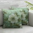 thumbnail image 3 of Nawypu  Vine Body Pillow Cover, Silhouette Morning Glory Species Flower Pattern Gardening Art Theme, Printed Soft &amp; Comfy Cushion Headboard Long Pillow Case, Pale Green Mustard, 3 of 5