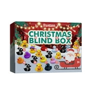 sdghg Christmas Advent Calendar Toy Set 24 Compartment Countdown Blind Box Rubber Duck Toys for Adults Kids Gift