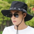 thumbnail image 2 of Chapeau de Pêcheur pour Hommes Été Extérieur Protection Solaire Visage Protection UV Grand Bord, 2 of 6
