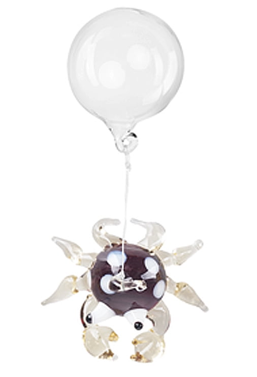 Floating Glass Aquarium Charm Purple Crab By Ganz