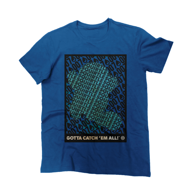 Playera para Hombre de Pokémon, Squirtle, Azul, Talla M