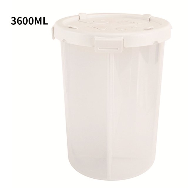 Tarro de almacenamiento de latas selladas transparentes de 4 rejillas con tapa multiabierta Cocina casera Contenedor de alimentos Herramienta L Advancent HA7658-01B