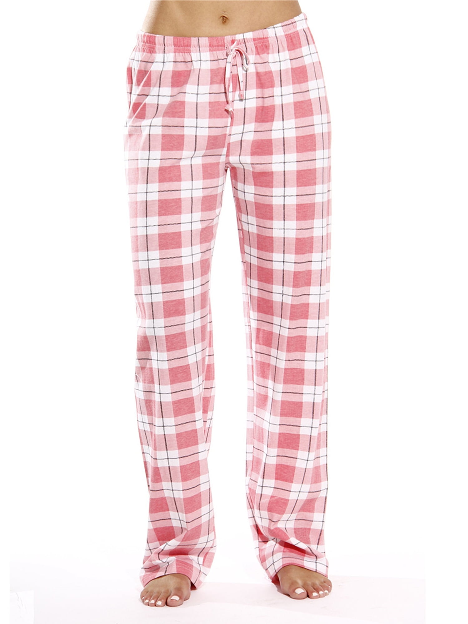 Lumento Women's Comfy Pajama Buffalo Plaid Lounge Pants Elastic Waist ...