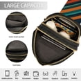 thumbnail image 3 of FORMRS Womens Crossbody Sling Bag Travel Daypack Shoulder Chest Backpack, Retro Stripes, 3 of 7