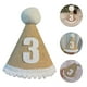 thumbnail image 4 of FELTECHELECTR 1 gorro de cumpleaños para niños, gorro de lino para fiesta, accesorio para fotos, recuerdo de fiesta, 4 of 7