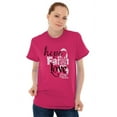thumbnail image 5 of Hope Faith Love Breast Cancer Support Women's Graphic T Shirt Tees Brisco Brands M, 5 of 6