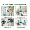 thumbnail image 5 of Shower Head Cleaner Limescale Remover, 8-in-1 Bathroom Spray Soap Scum Dissolver & Clogged Nozzle Restorer for Faucets, Glass Doors and Bathtubs, 4 fl oz, 5 of 7