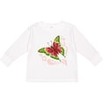 thumbnail image 3 of Inktastic Watermelon Butterfly Boys or Girls Long Sleeve Toddler T-Shirt, 3 of 5