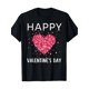 thumbnail image 1 of Valentine's Day Love Heart Tee, 100%cotton, Casual Round Neck Short Sleeve T-Shirt For All Seasons, Valentine's Day T-Shirts, 1 of 4