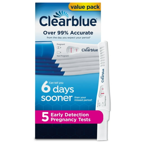Clearblue Early Detection Pregnancy Test, 5 Tests
