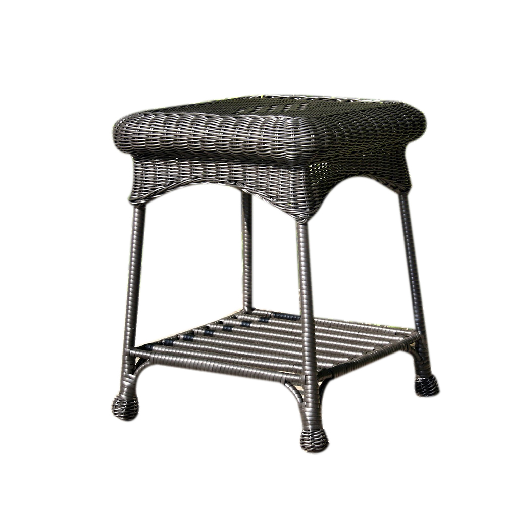Wicker Lane OTI001-A Outdoor Espresso Wicker Patio Furniture End Table - image 2 of 4