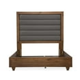 thumbnail image 3 of Michael Amini Brooklyn Walk Eastern King Tufted Panel Bed - Gray, 3 of 10