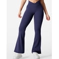 thumbnail image 2 of Leggings acampanados YEOREO Kalie Scrunch azul marino para mujer, 2 of 7