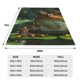 thumbnail image 3 of Fotbe Intellectual Frog Pond Manta de Franela Acolchonada con Estampado, Súper Suave y Esponjosa, Extra Grande para Sofá, Cama, Uso Todo el Año-60"x50", 3 of 7